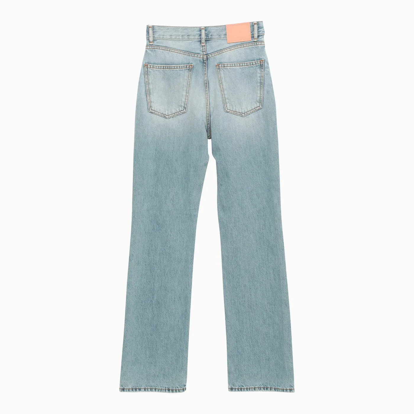 Acne Studios    Acne Studios Light Blue Distressed Regular Jeans