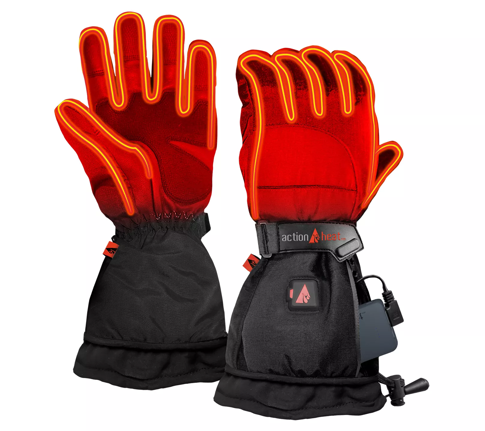 ActionHeat Men's 5V Battery Heated Snow Gloves