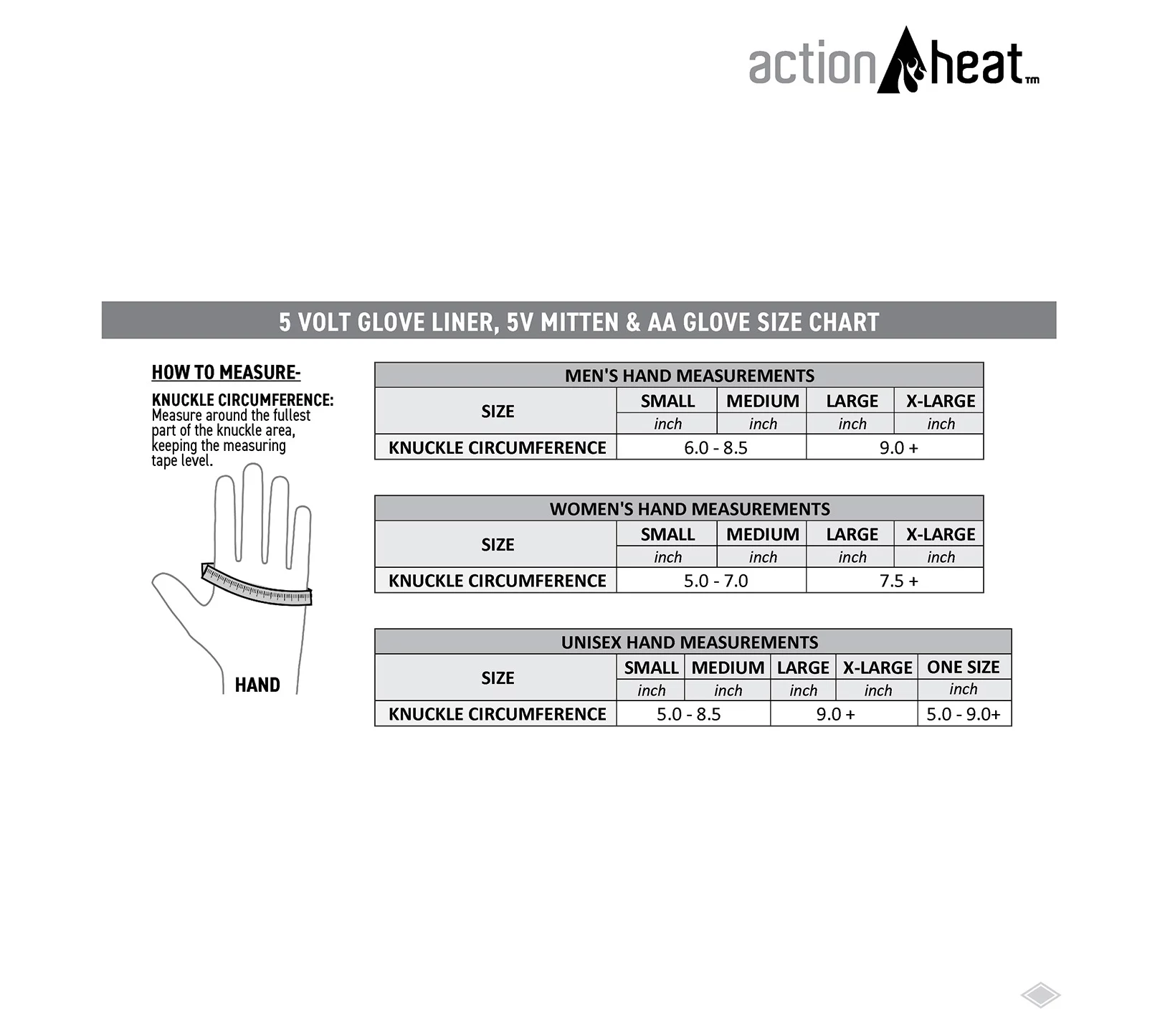 ActionHeat Women's AA Battery Heated Featherweight Gloves