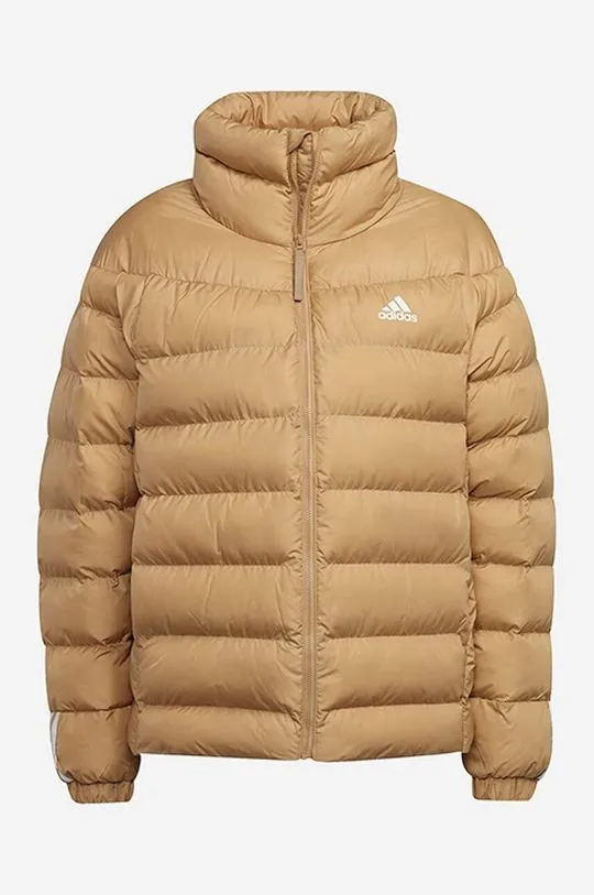 adidas jacket Itavic 3-Stripes Midweight women's beige color