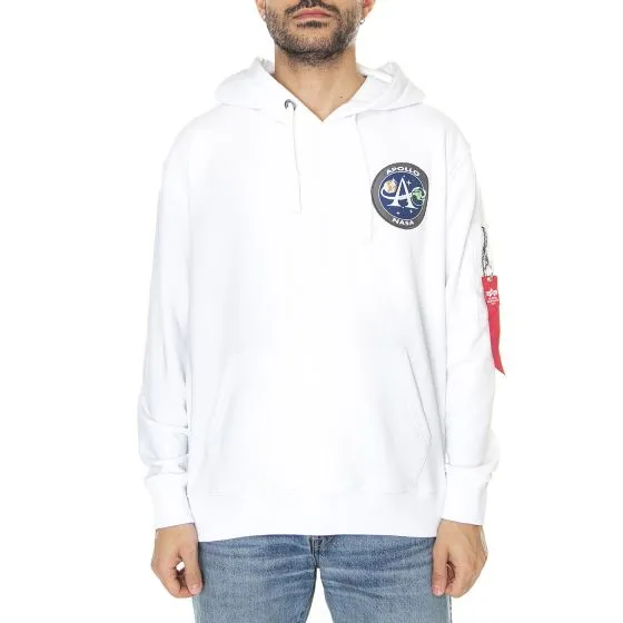 Alpha Industries M' Apollo Mission Hoody White