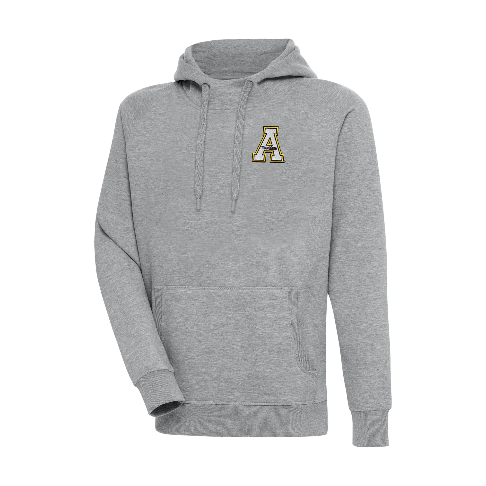 Antigua Appalachian State Mountaineers Heather Gray Big & Tall Victory Raglan Pullover Hoodie