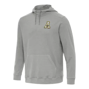 Antigua Appalachian State Mountaineers Heather Gray Cloud Pullover Hoodie