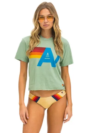 Aviator Nation Logo Boyfriend Tee - Sage