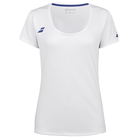 Babolat Play Cap Sleeve Girl Top 1000 - White/White