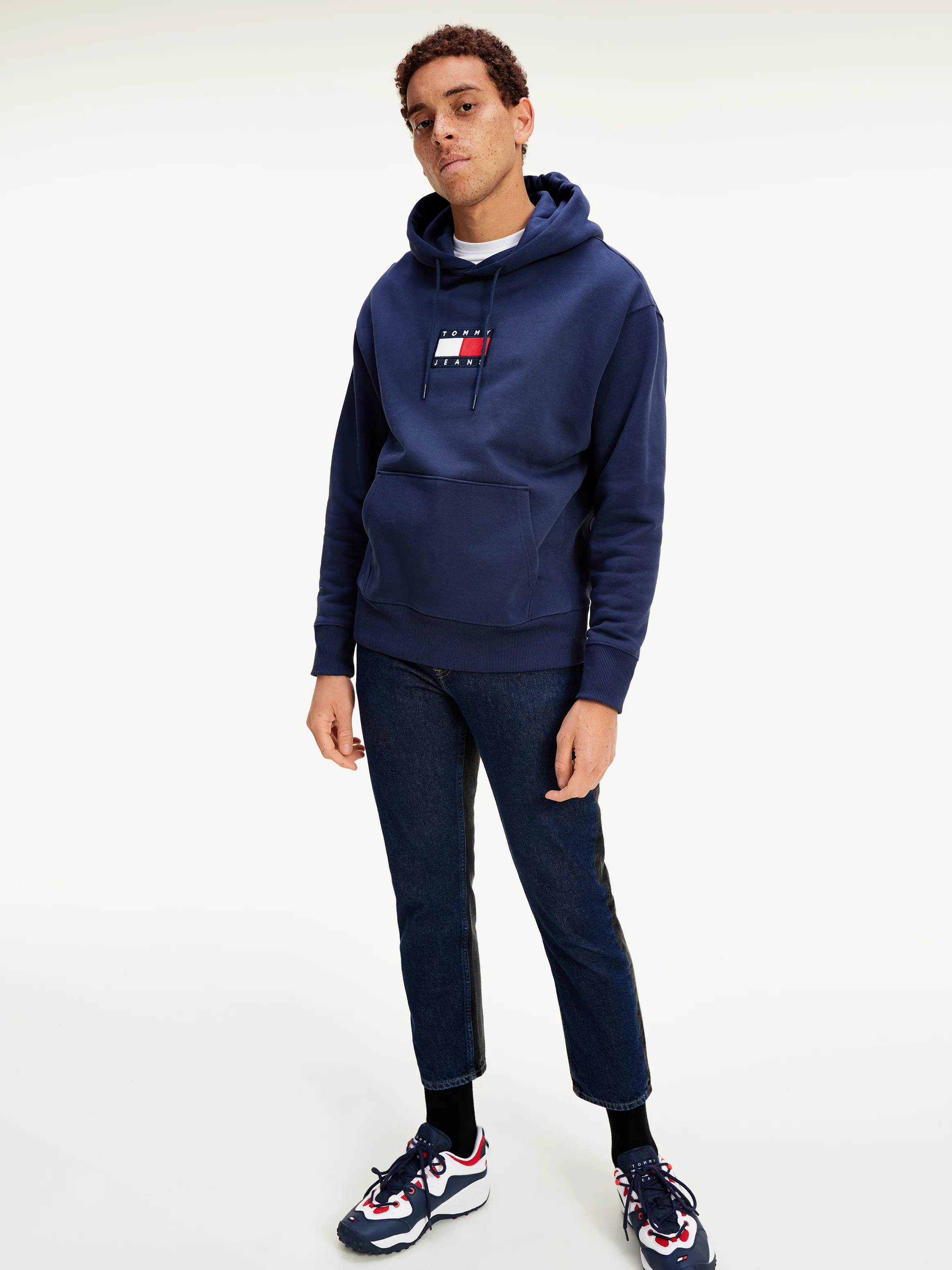 Badge Organic Cotton Fleece Hoody | Sweatshirts & Hoodies | Tommy Hilfiger