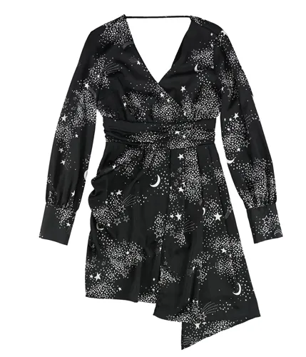 Bar Iii Womens Celestial Asymmetrical Dress