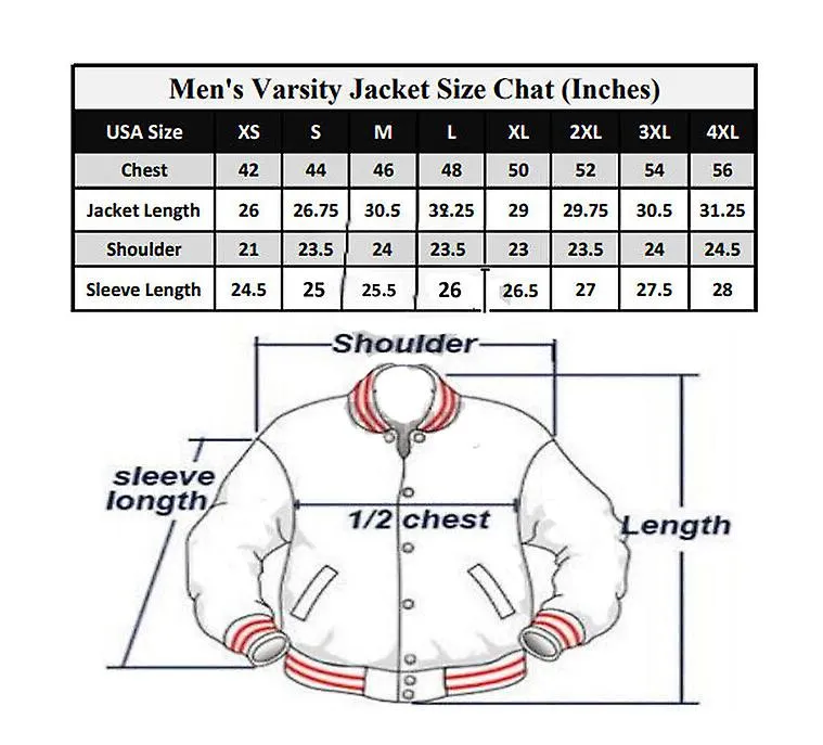 Baseball College Letterman Varsity Jacket Satin Bomber Super Quality Sports Wear-012