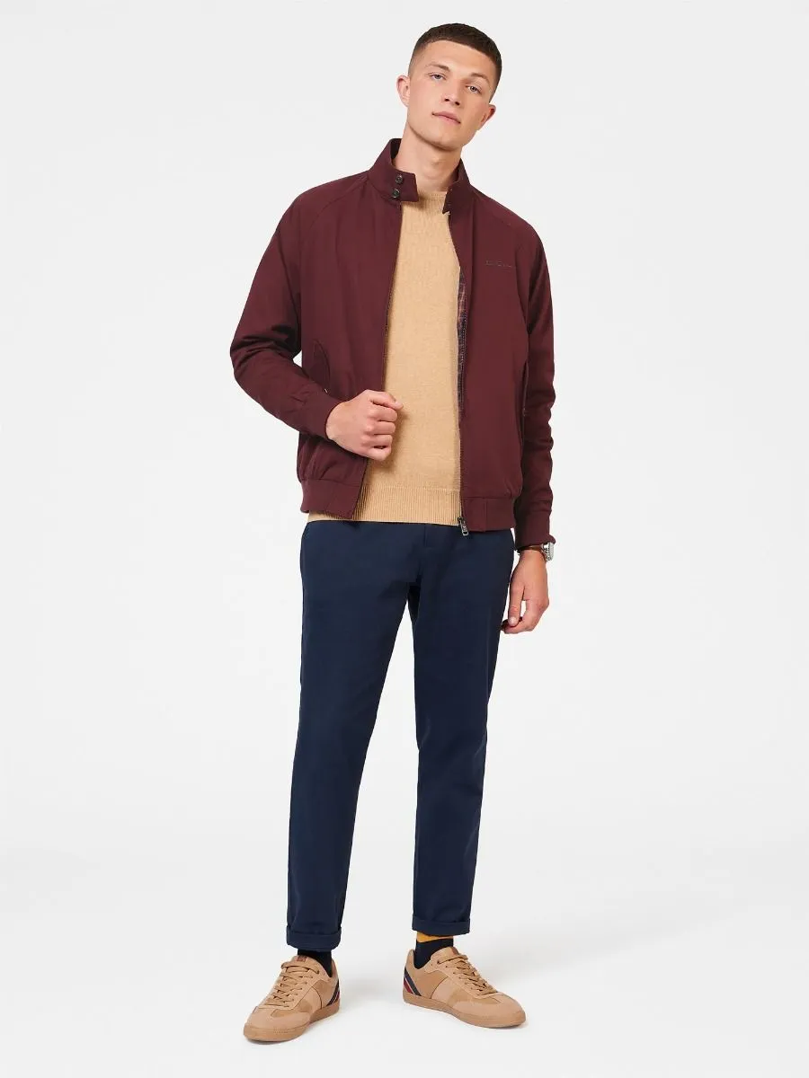 Ben Sherman Signature Casual Harrington Jacket Aubergine