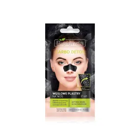 Bielenda Carbo Detox Cleansing Carbon Nose Pore Strips for Mixed and Oily Skin