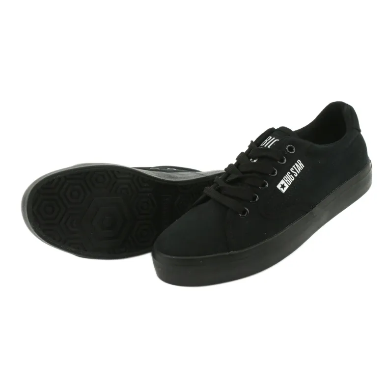 Black Big Star FF274A175 tied sneakers white