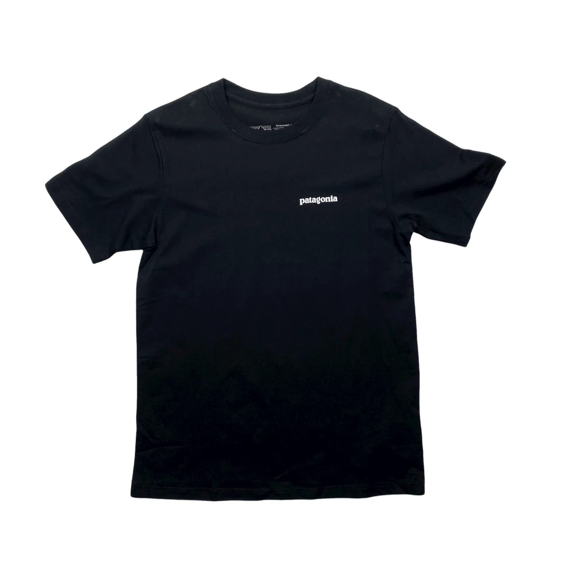 BLACK PATAGONIA TEE - LARGE (RECOMMENDED SIZE - MEDIU