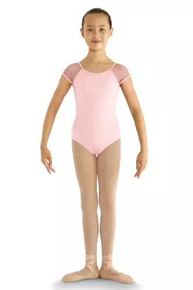 Bloch Child Heart Mesh Cap Sleeve Leotard - CL8192