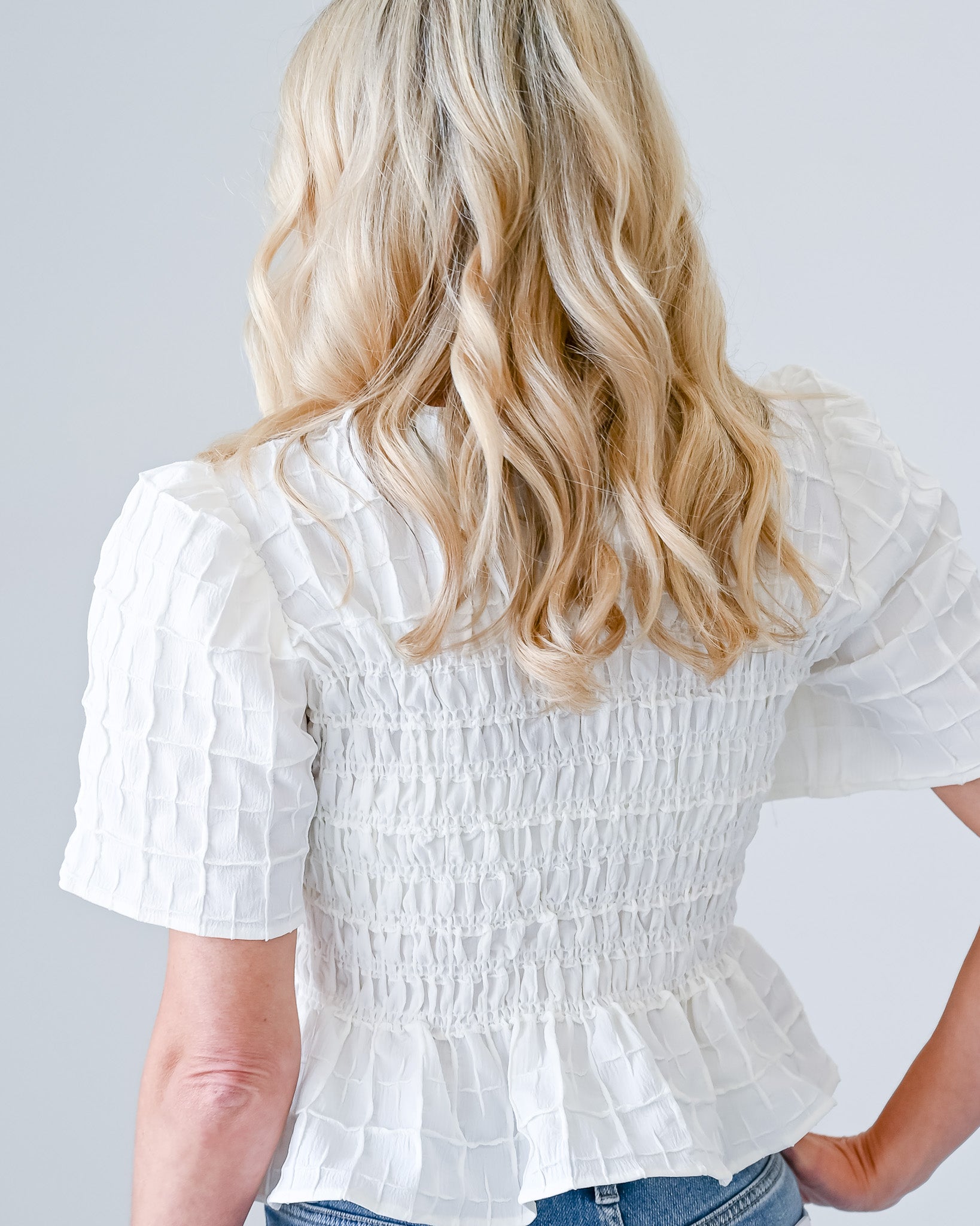 Boss Babe Smocked Top