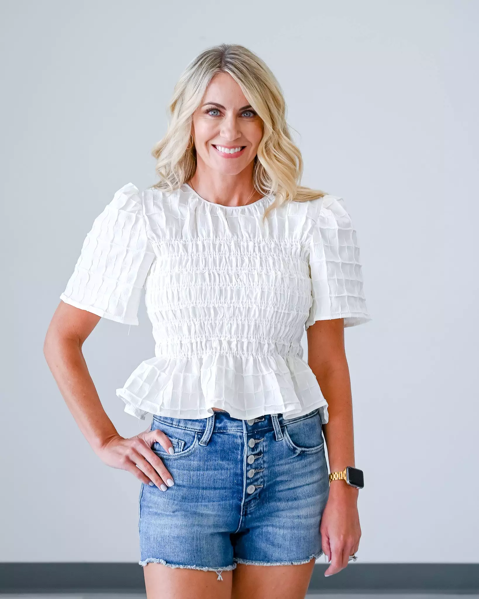 Boss Babe Smocked Top