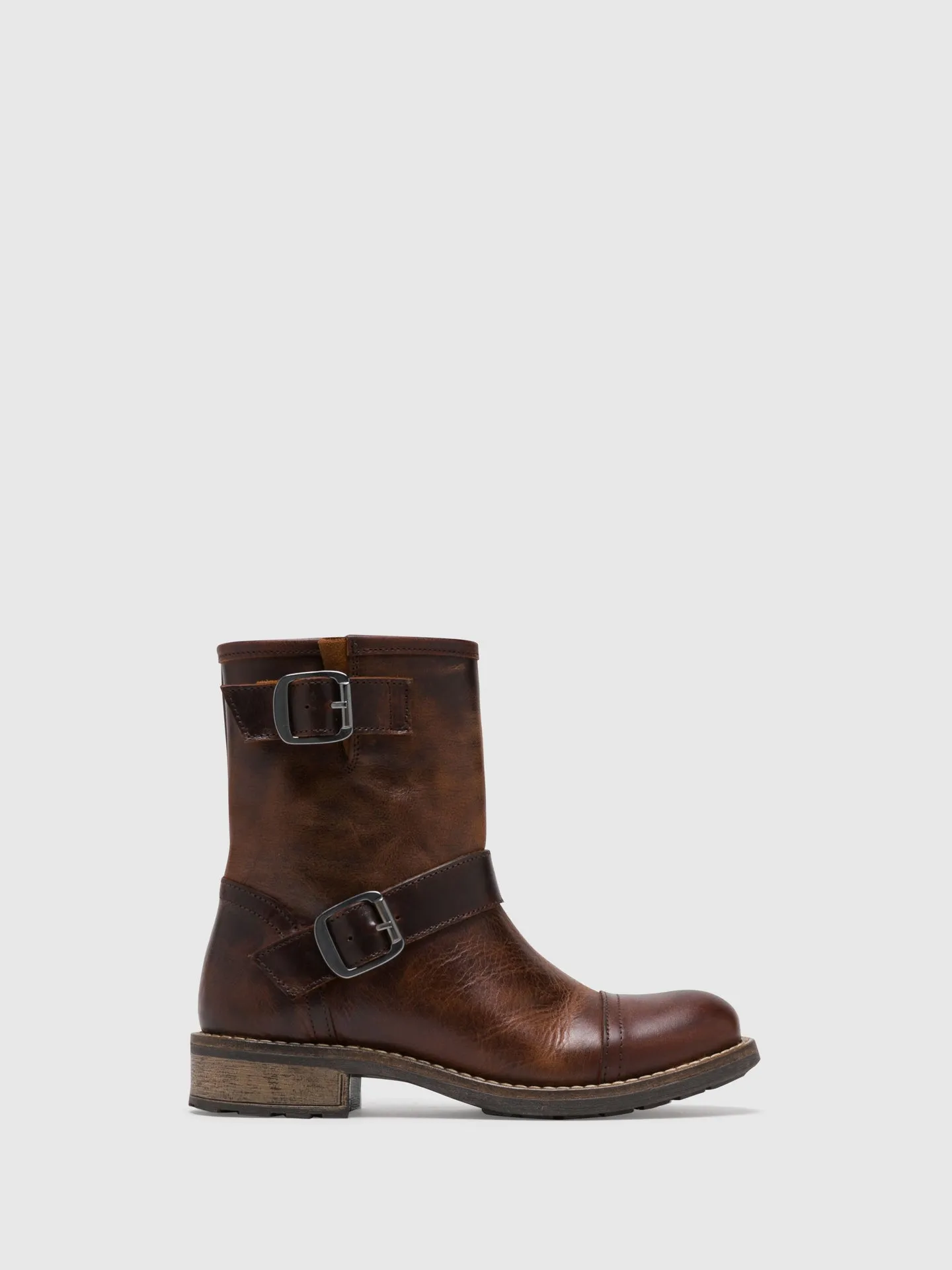 Brown Zip up Boots