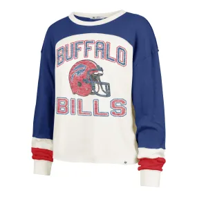 BUFFALO BILLS HISTORIC GRIDIRON CURVE '47 TONI LONG SLEEVE TEE WOMENS