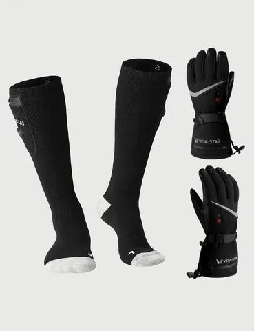 [Bundle Deal] Heated Gloves for Men & Women, 7.4V & Heated Socks