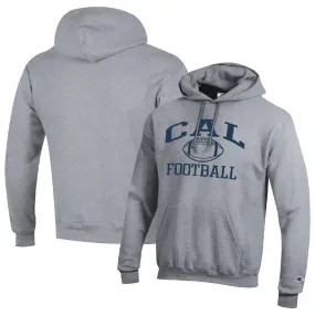 Champion Cal Bears Heather Gray Football Icon Pullover Hoodie