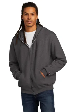 Champion Eco Fleece Full-Zip Hoodie S800 Charcoal Heather