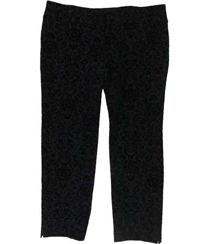 Charter Club Womens Flocked Point Casual Trouser Pants