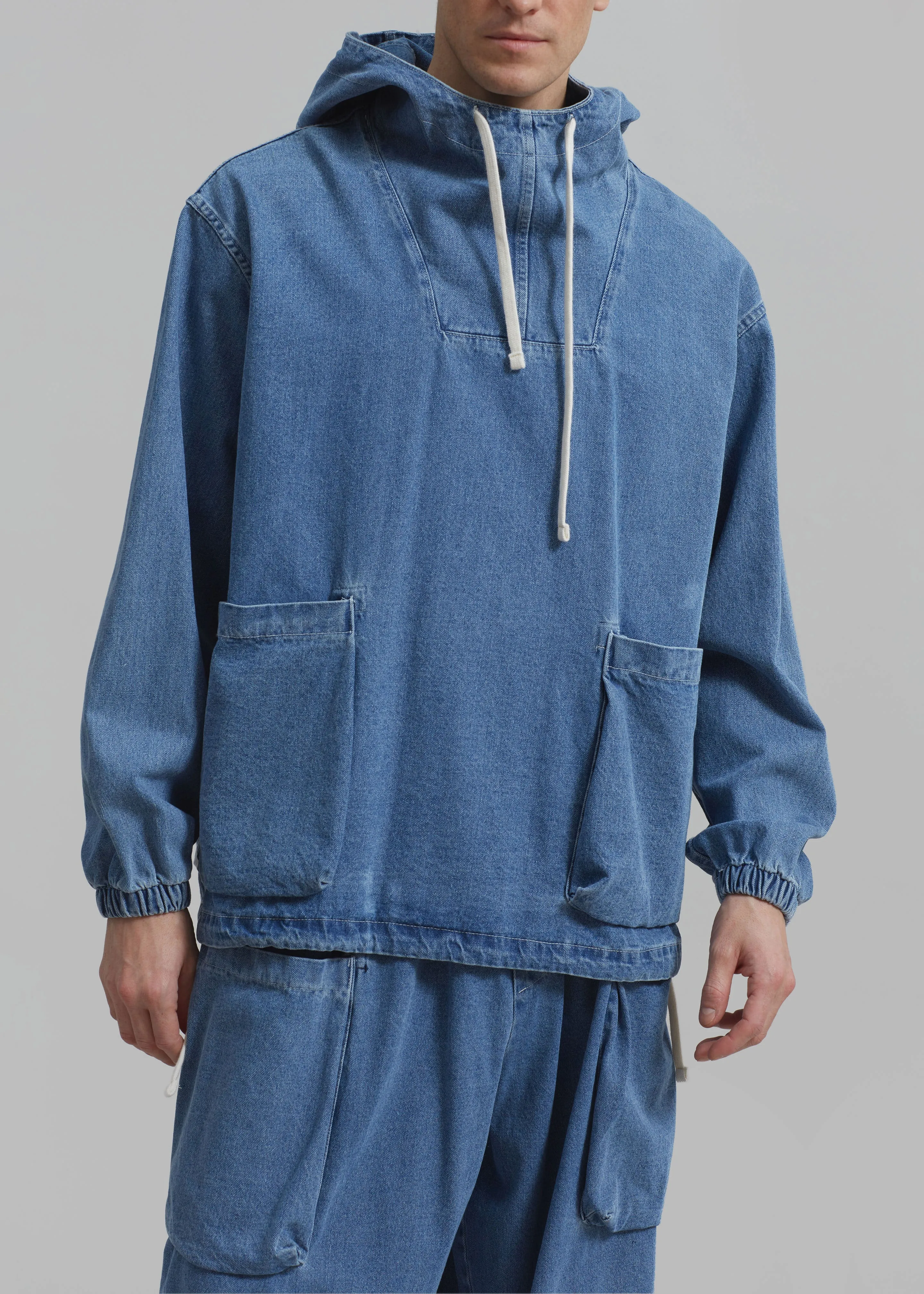 Cliff Denim Hoodie - Worn Wash