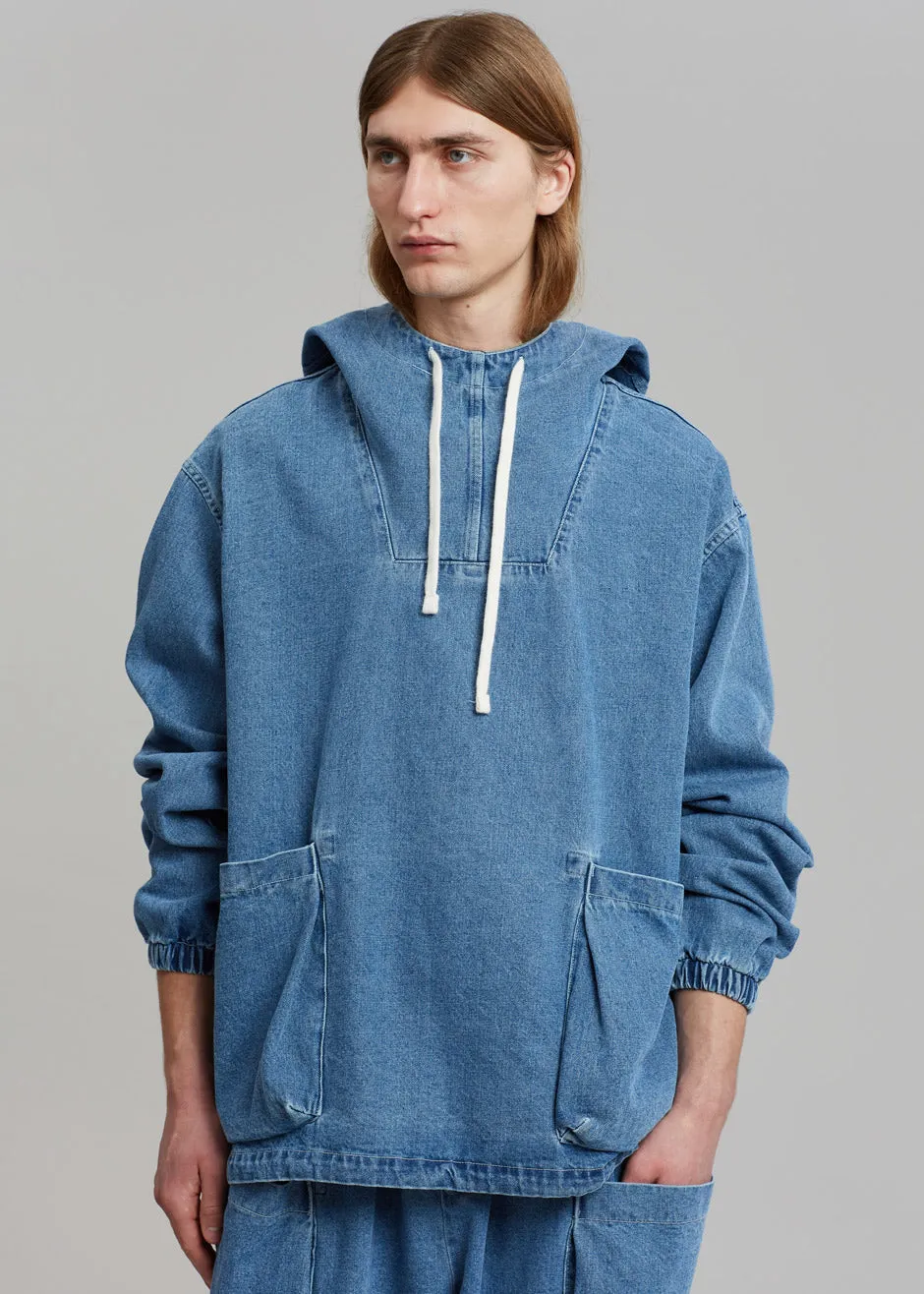 Cliff Denim Hoodie - Worn Wash