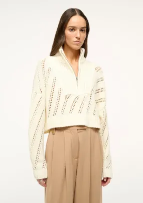 Cropped Hampton Sweater - Ivory