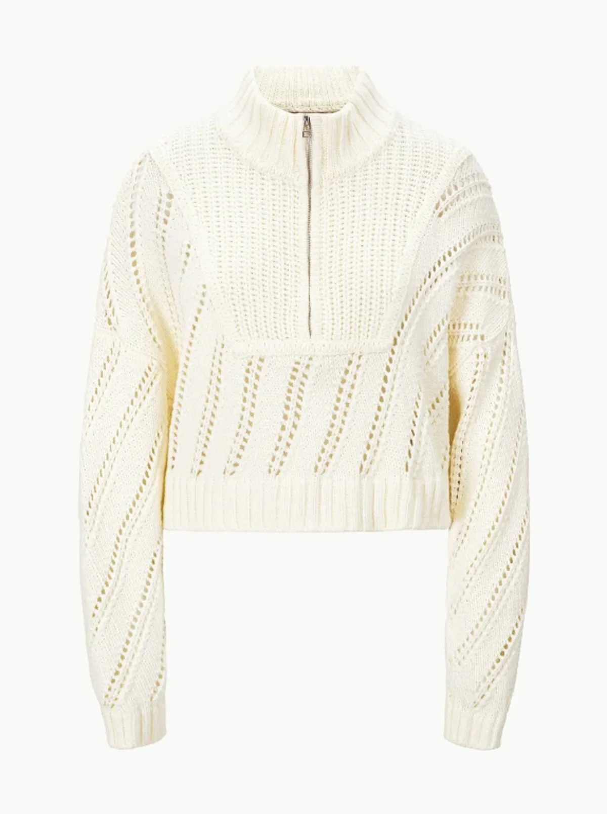 Cropped Hampton Sweater - Ivory