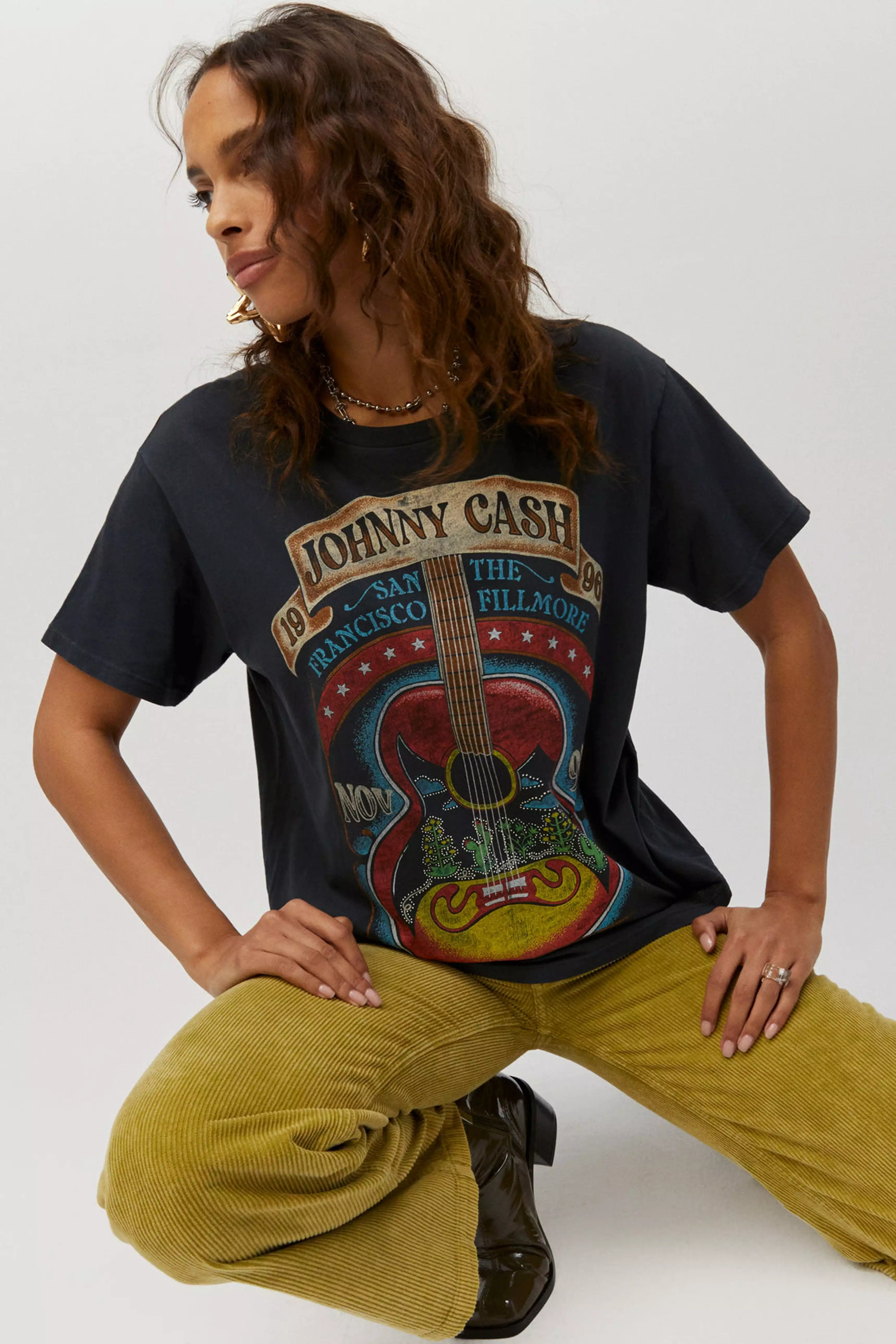 DAYDREAMER Johnny Cash Fillmore Show Boyfriend Tee