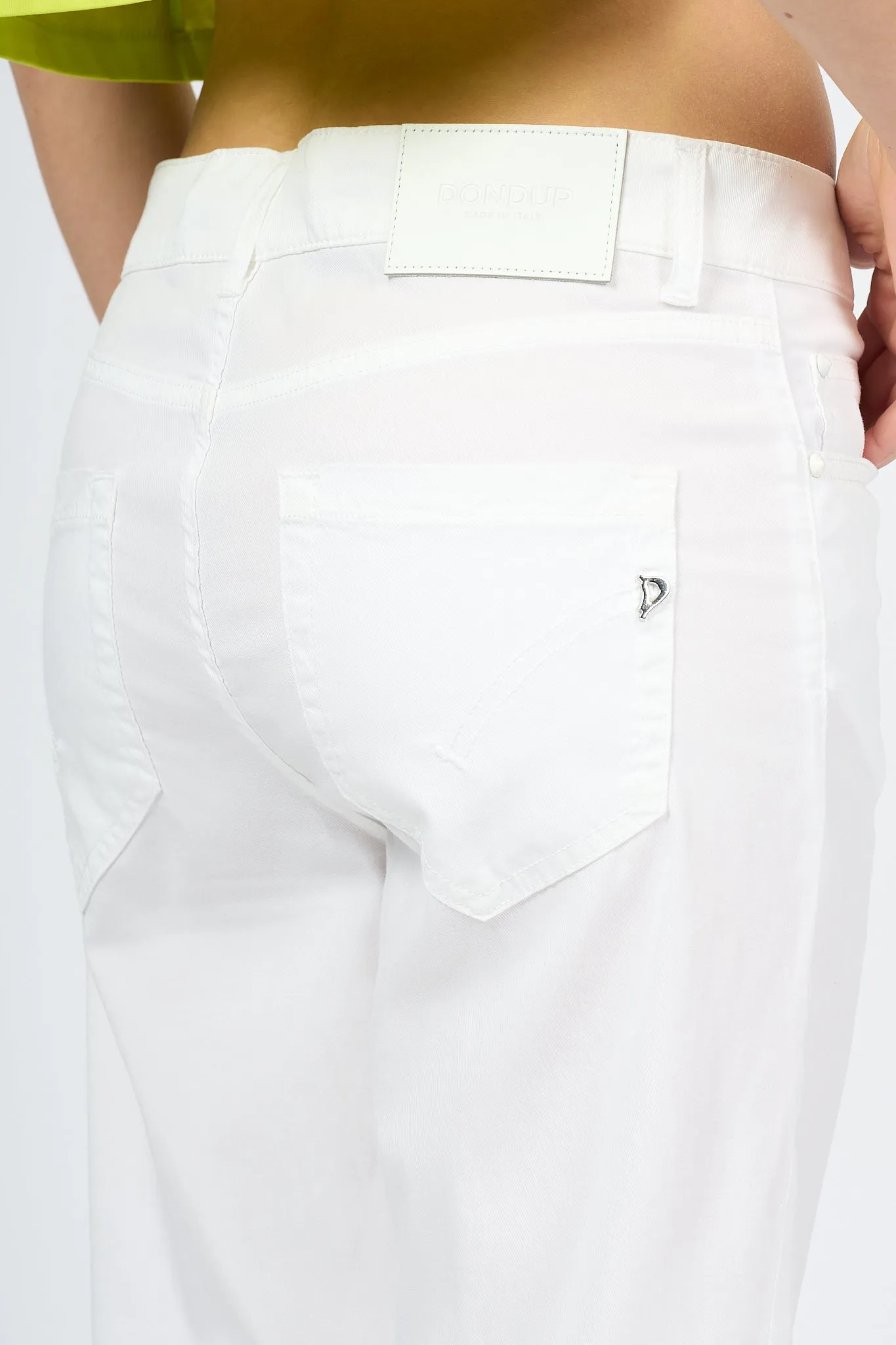 Dondup Koons Jeans Leggero Bianco Donna