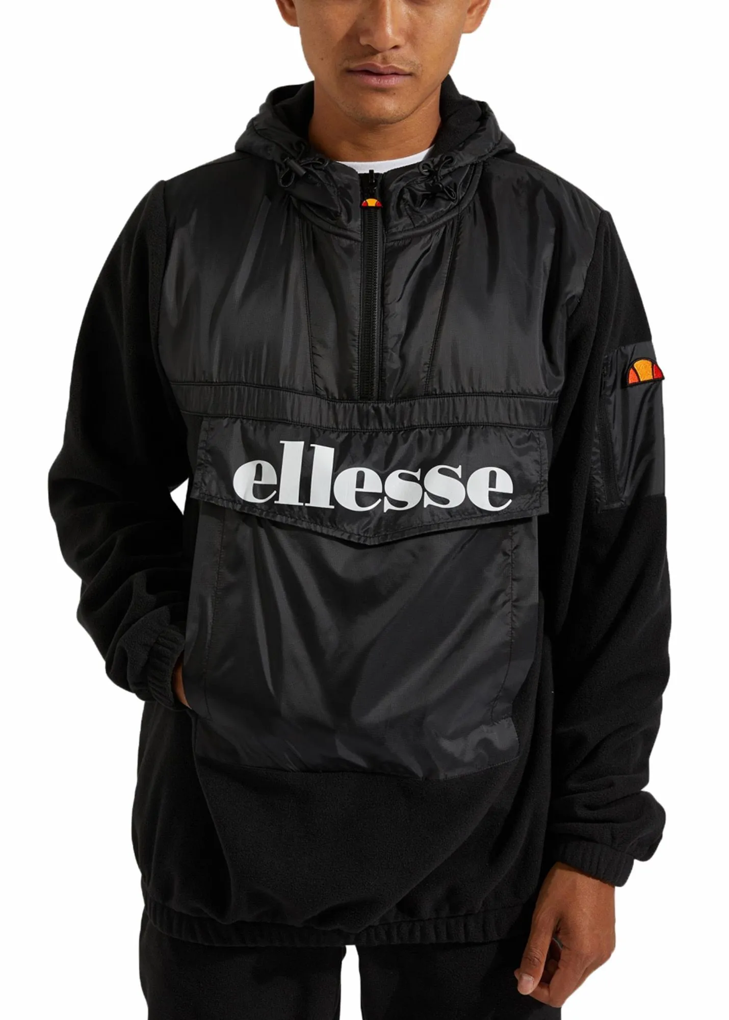 Ellesse Gazzo Overhead Anorak Jacket Black