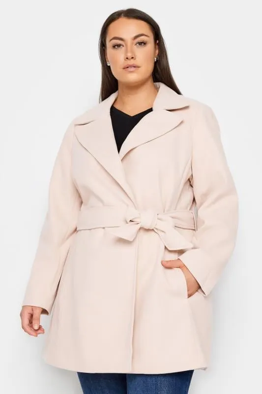 Evans Blush Pink Duster Coat