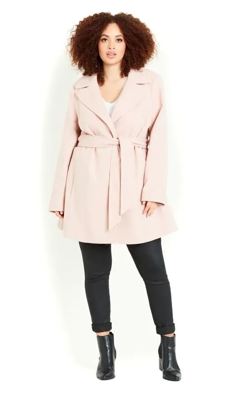 Evans Blush Pink Duster Coat