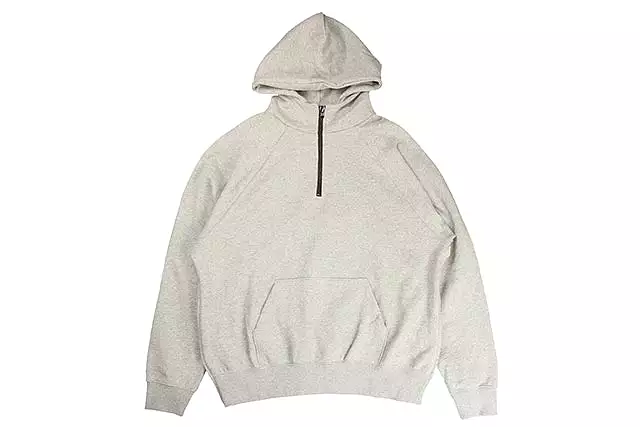 Fear of God FOG Essentials Half Zip Pullover Hoodie Heather Grey