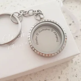 FL1+DISC - Personalized Keyring Locket with Family Names