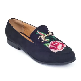 Flat Embroidery Loafers