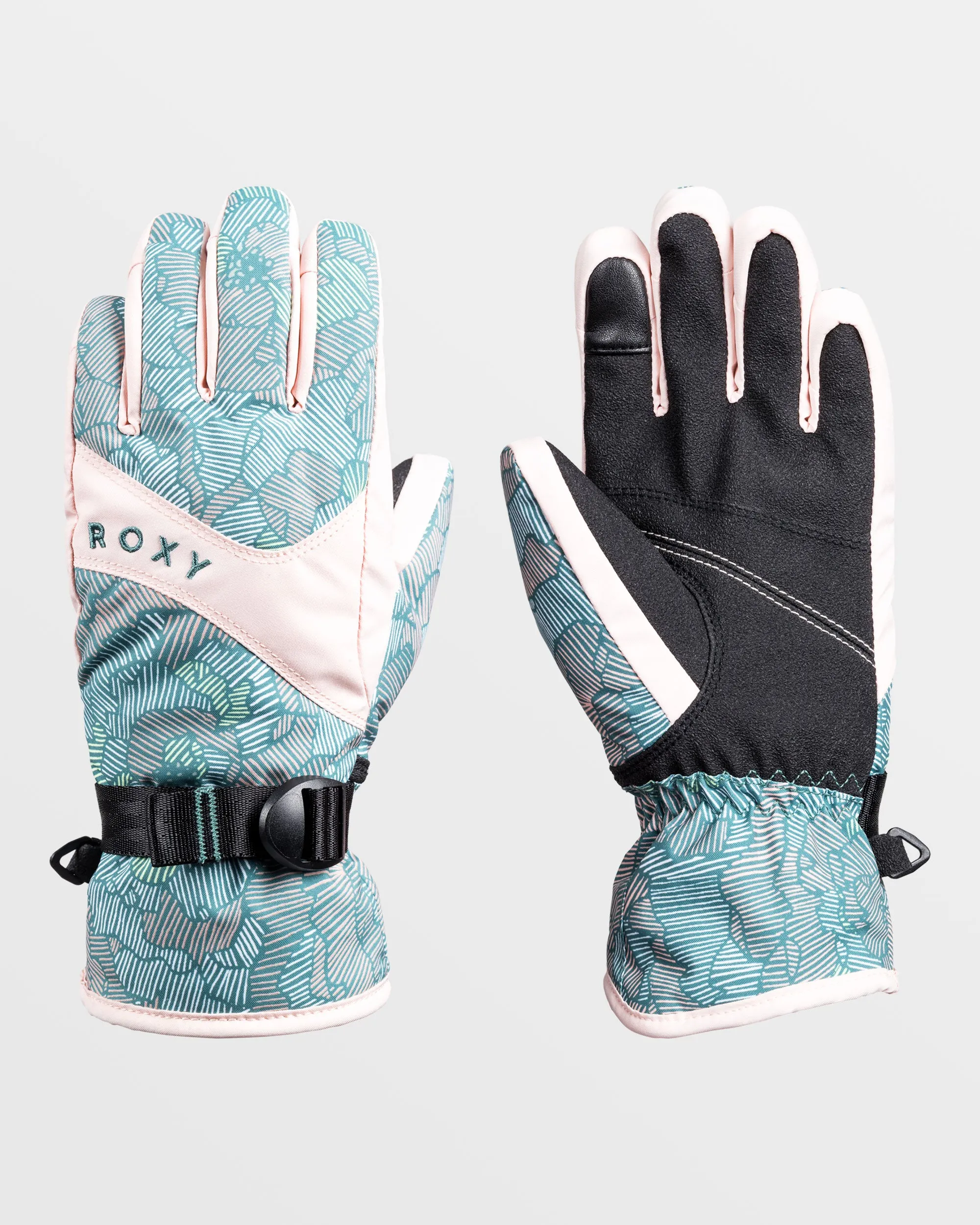 Girls Roxy Jetty Insulated Gloves - Pink Salt Sketchbook