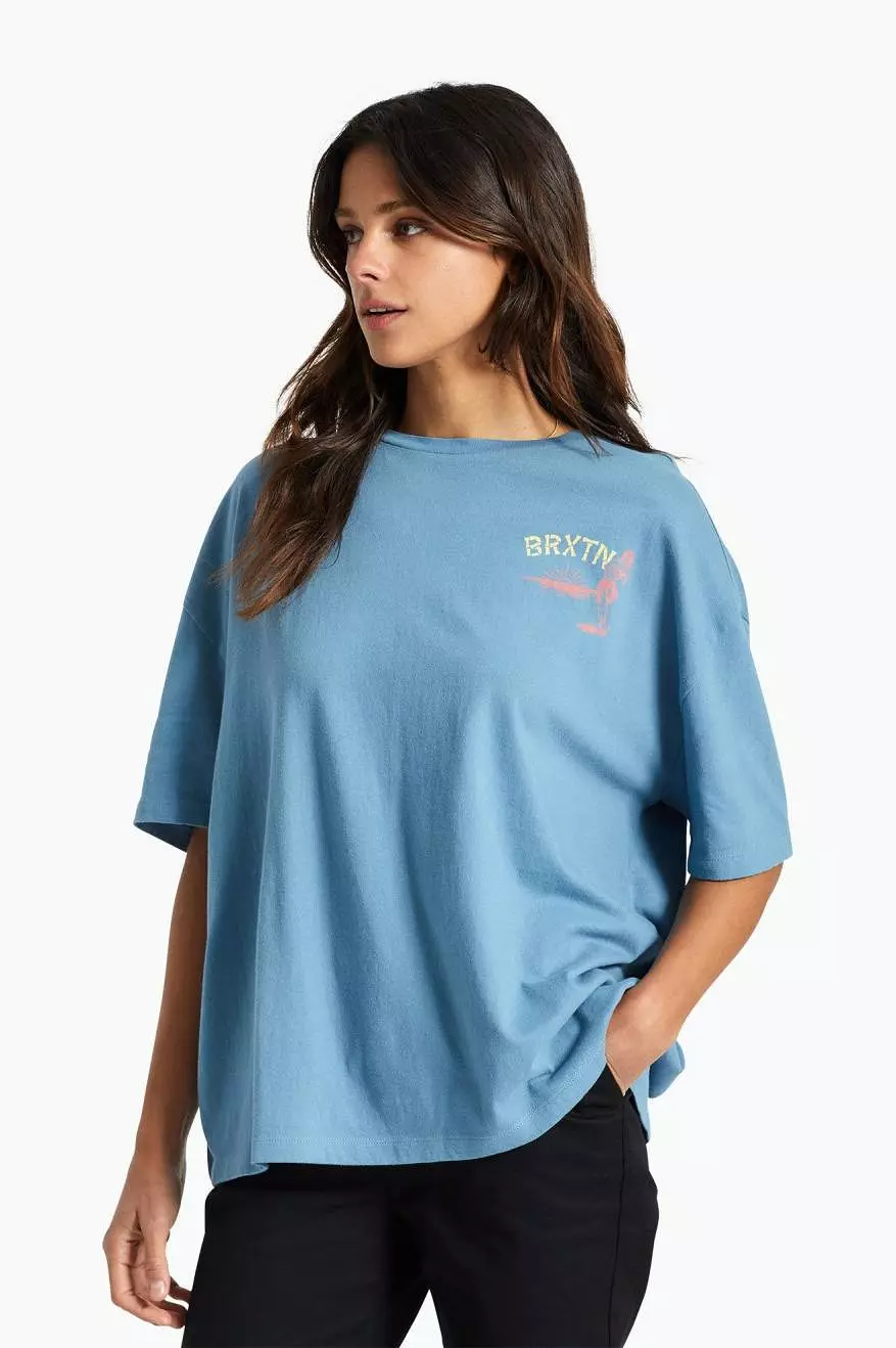 Good Time Oversized Boyfriend Tee - Blue Heaven