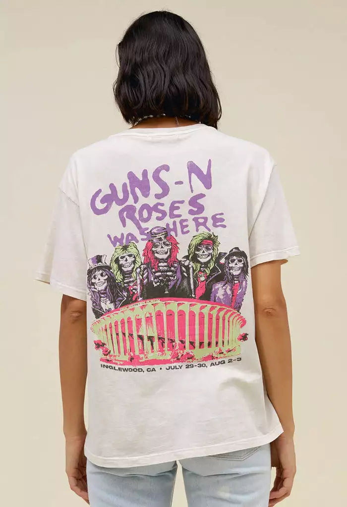 Guns N Roses Was Here Boyfriend Tee