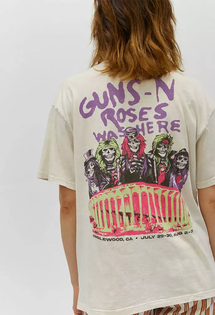 Guns N Roses Was Here Boyfriend Tee