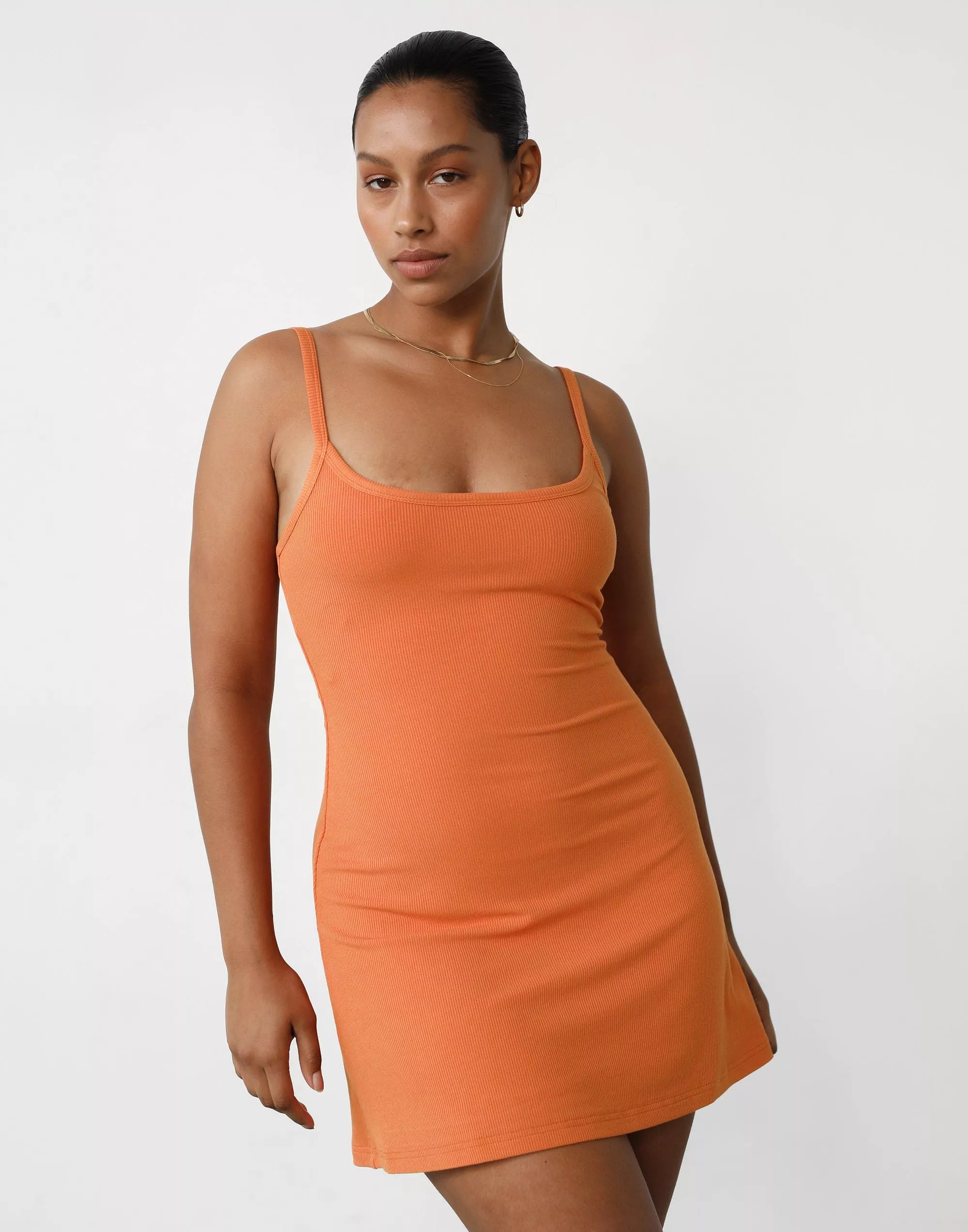 Helia Mini Dress (Papaya)