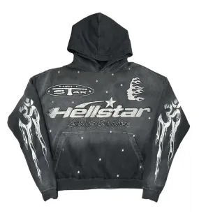 Hellstar Racer Hoodie Faded Black