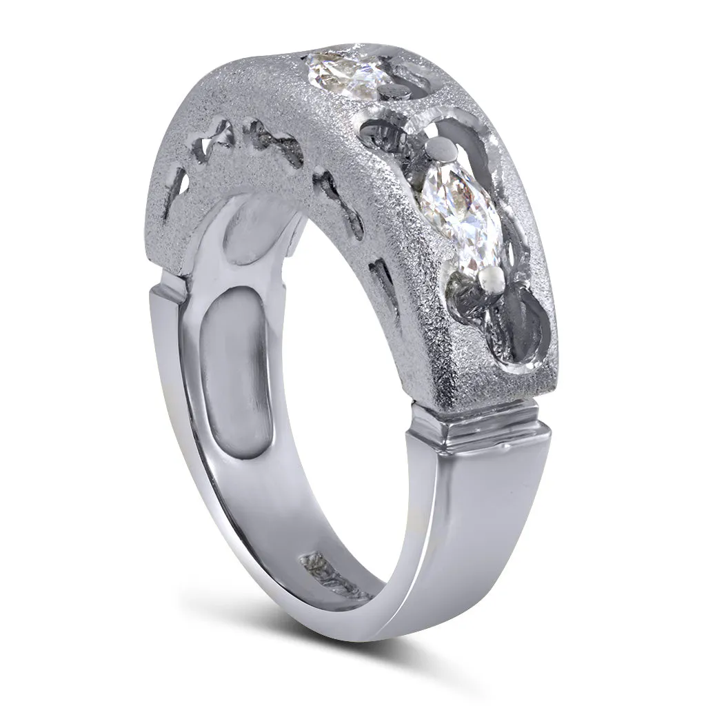 Hidden Realms Diamond Valentine Wedding Band