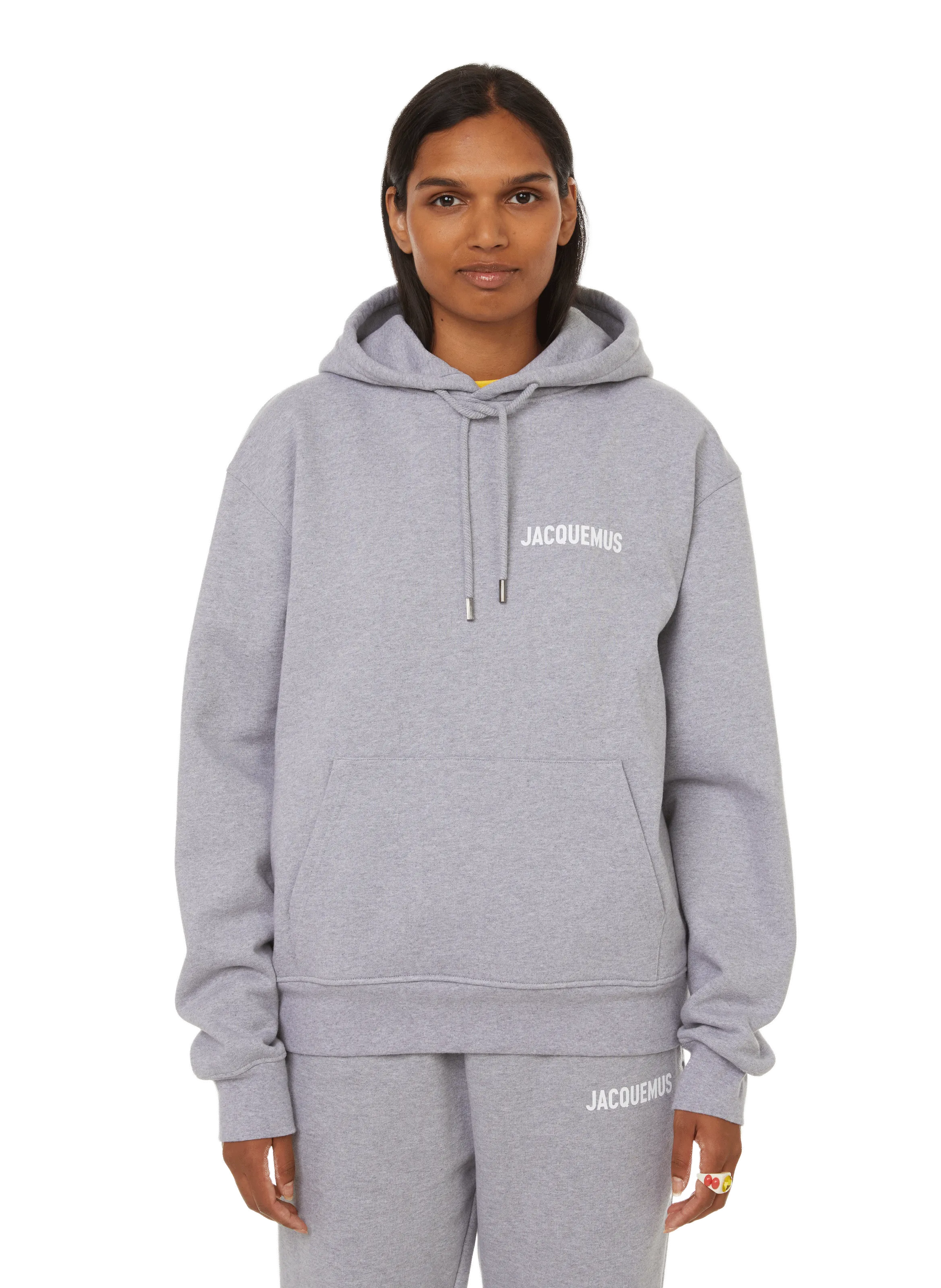 JACQUEMUS  Le Sweatshirt Jacquemus cotton hoodie - Grey