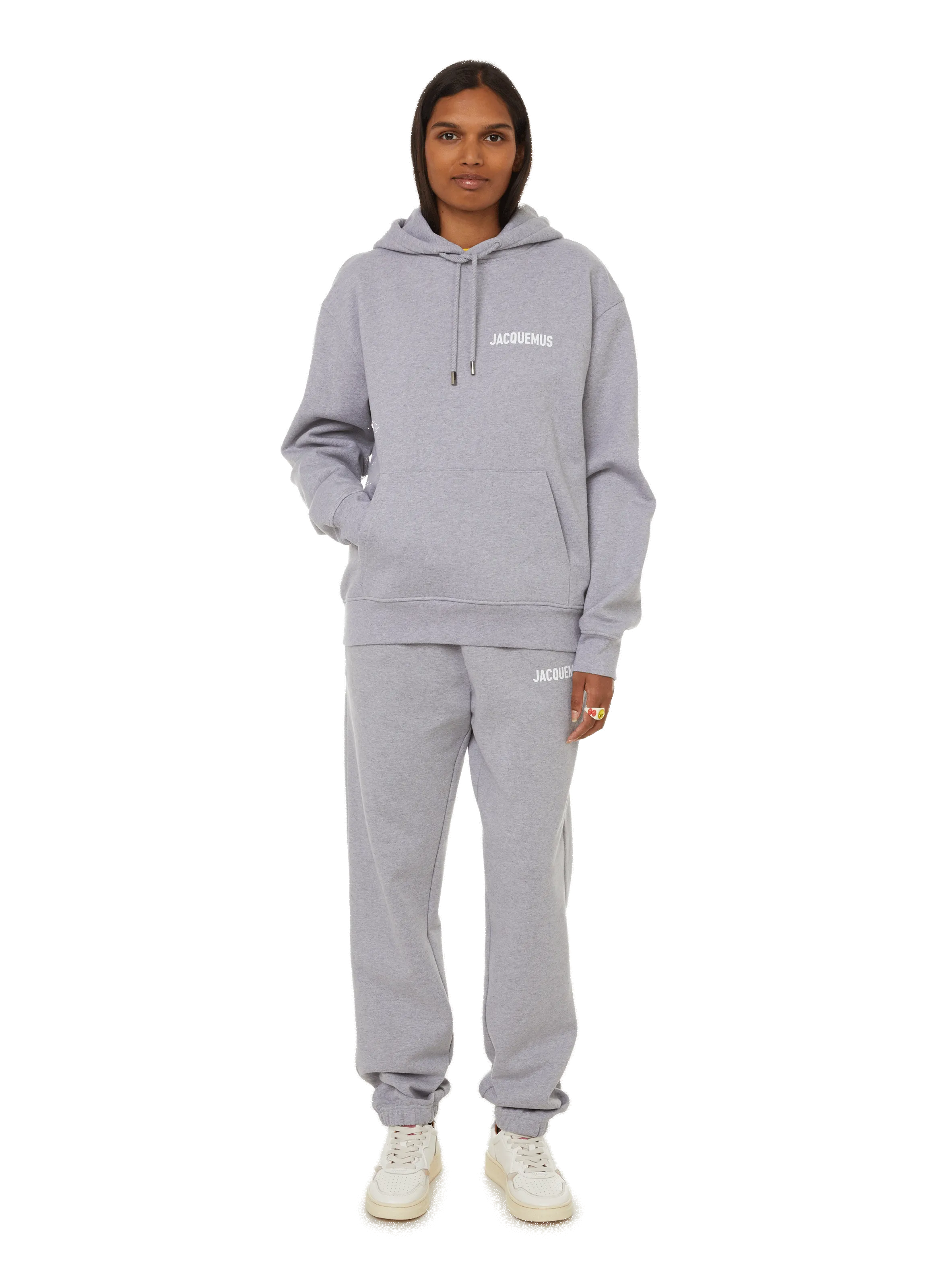 JACQUEMUS  Le Sweatshirt Jacquemus cotton hoodie - Grey