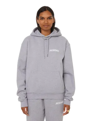 JACQUEMUS  Le Sweatshirt Jacquemus cotton hoodie - Grey