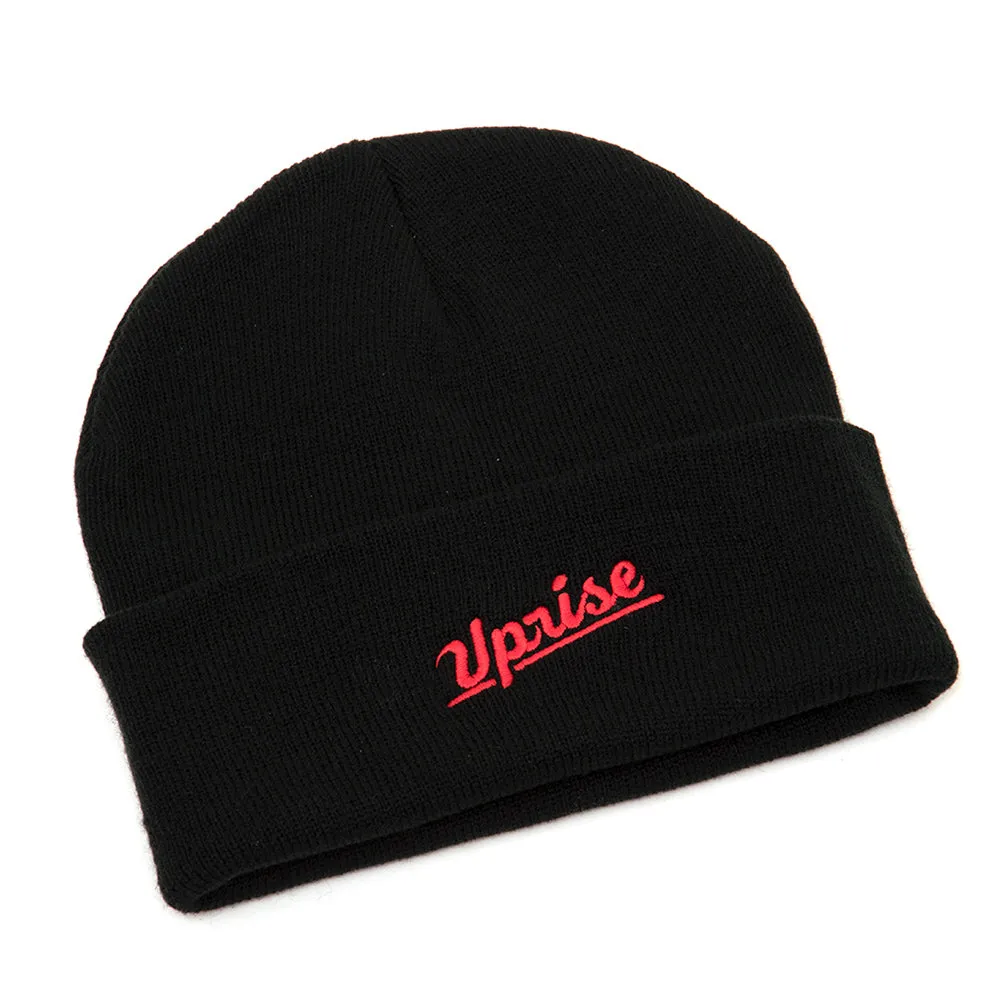 Jamieson Cuffed Beanie (Black/Red)