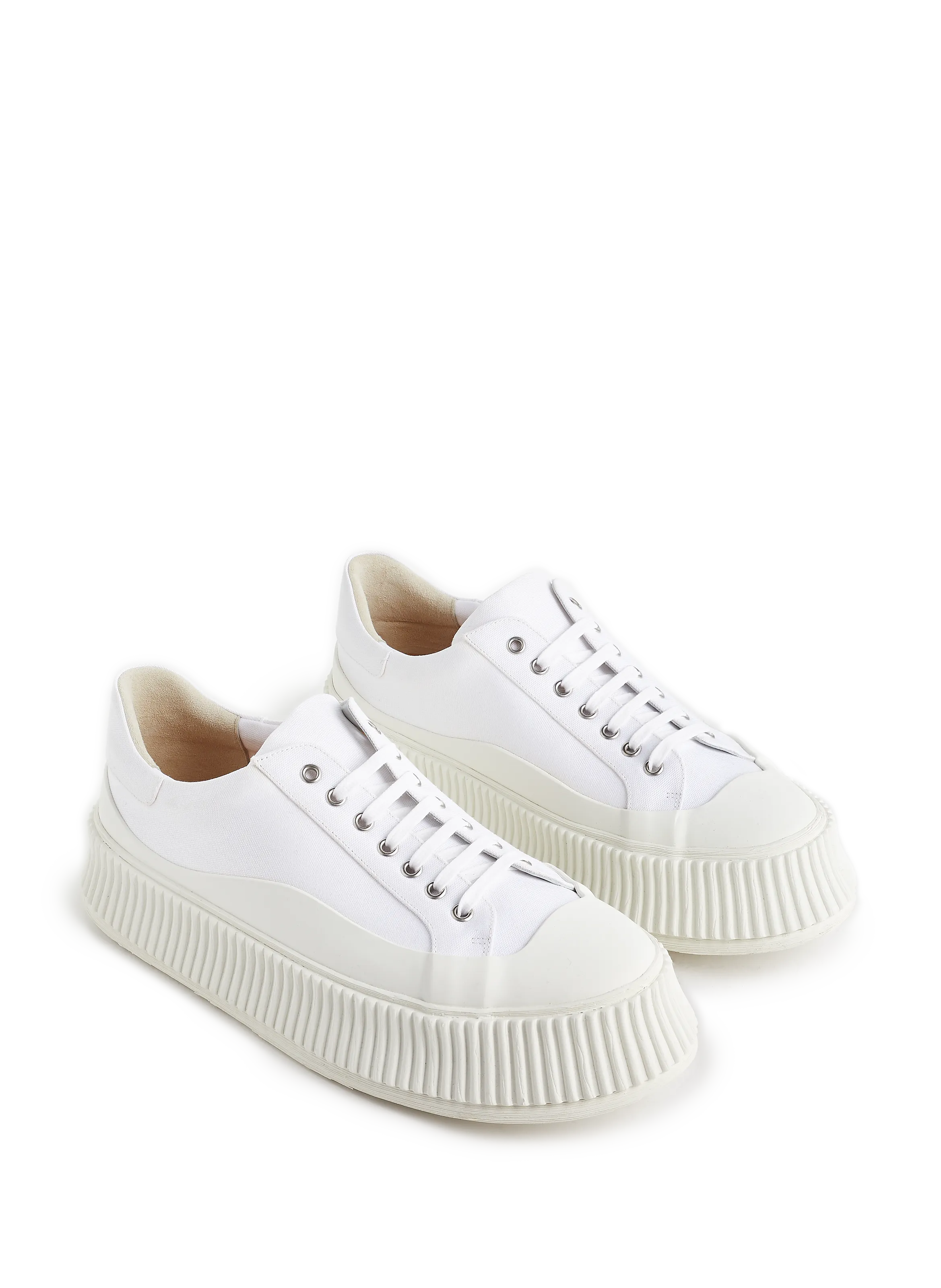 Jil sander  Cotton sneakers - White