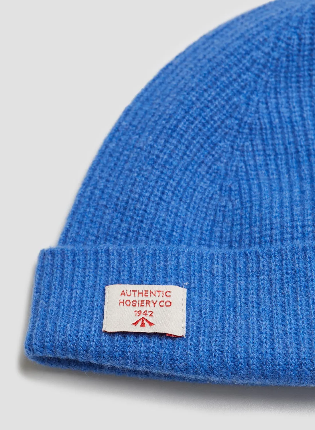 Lambswool Beanie in Pacific Blue